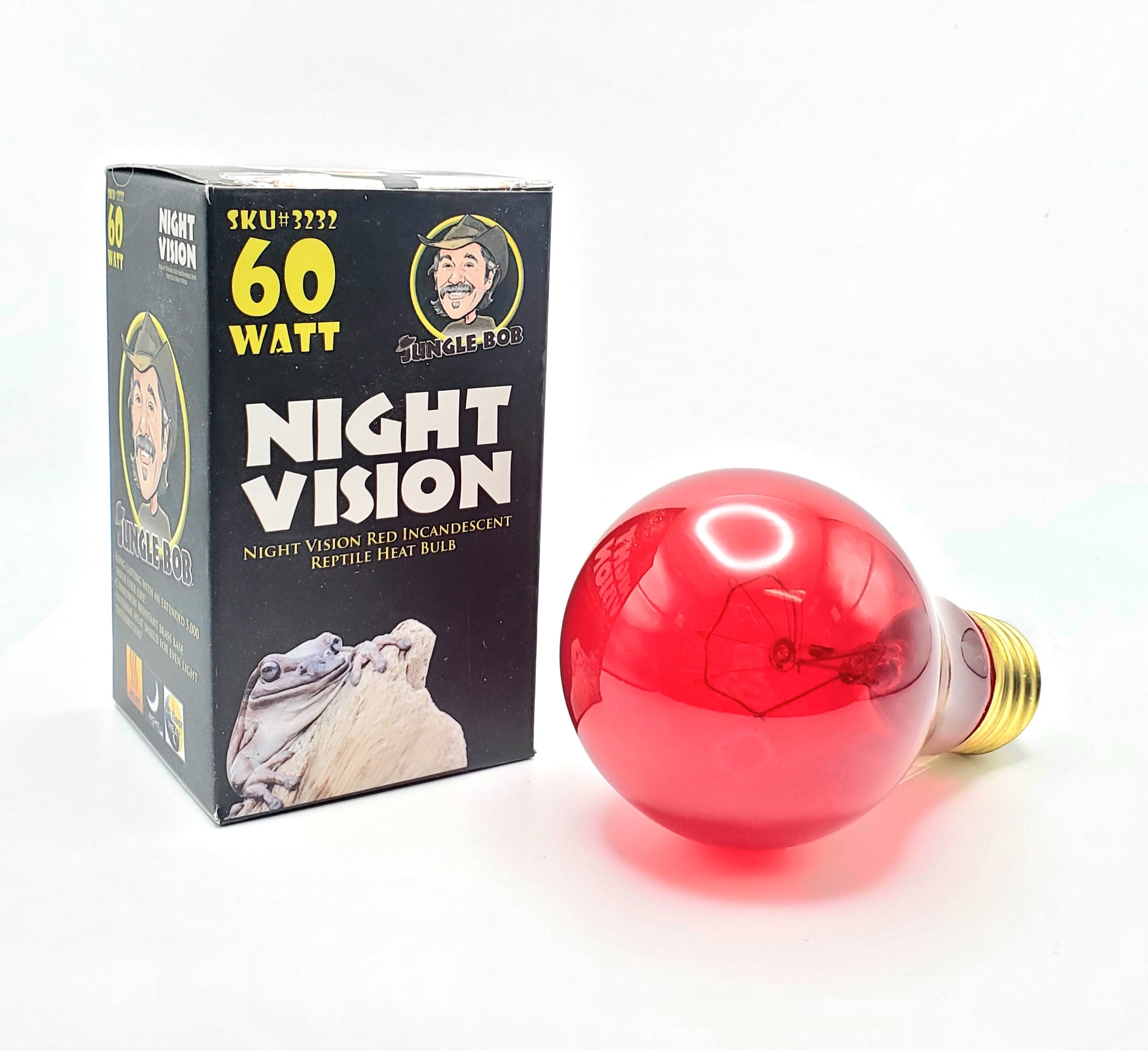 Jungle Bob Reptile Heat Bulb Red Incandescent Light Bulb Night Vision