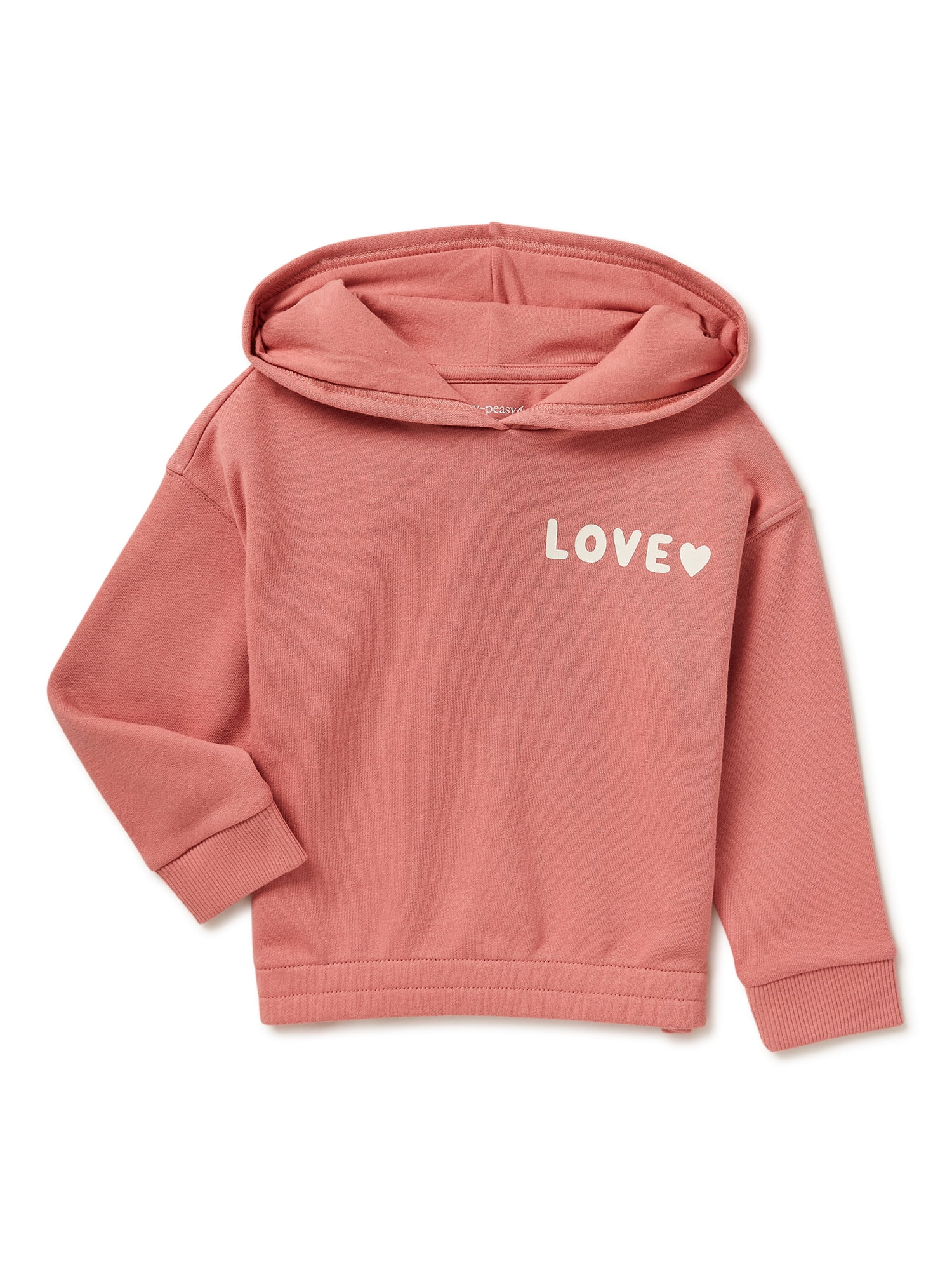 Essentials Girls and Toddlers' Pullover Hoodie Sweatshirt 