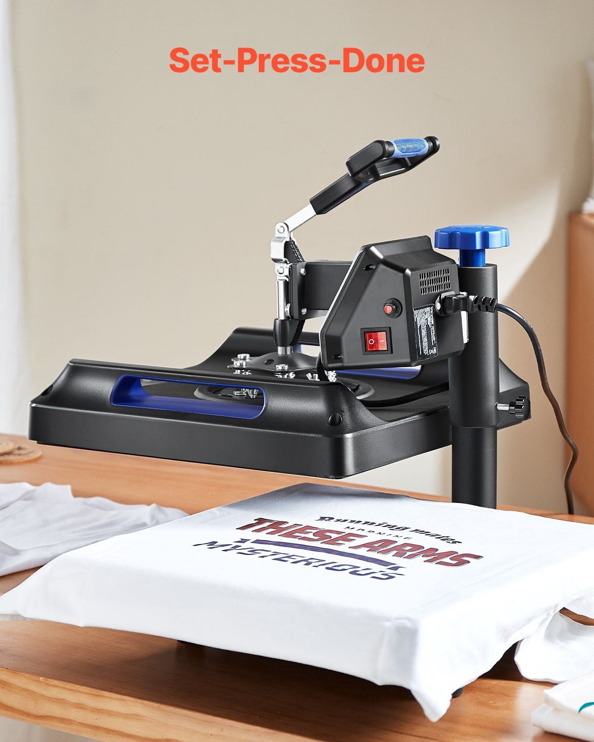 15x15 Inch 8-in-1 Heat Press Machine & Sublimation Press Combo with Multifunction Digital Display, Adjustable Pressure, and Accessories Kit