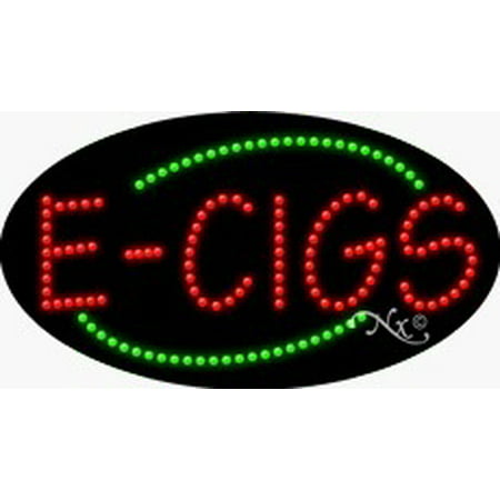 E Cigs Flashing & Animated LED Sign (High Impact, Energy