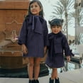 thumbnail image 2 of Mercatoo Toddler Girls Trench Coat Long Winter Jacket Kids Girls' Dress Coat Wool Blend Long Peacoat Faux Fu𝐫 Jacket Outerwear, 2 of 5
