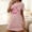 Pink, variant on Generic Nightgowns for Women Cotton Sleep Shirts Womens Nightgown Short Sleeves Print Night Shirts Soft Sleepwear