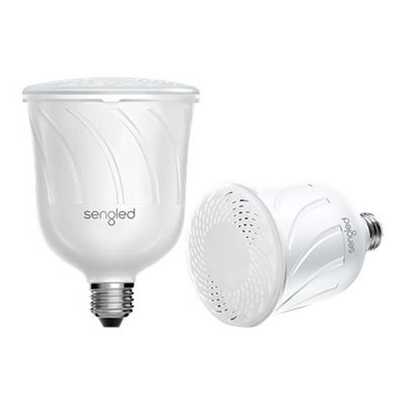 Sengled Pulse Starter Kit - Ampoule LED - E26 - 15 W (Équivalent 55 W) - Lumière Blanc Chaud - 2700 K - Blanc Perle (Lot de 2)