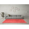 thumbnail image 3 of Ahgly Company Indoor Square Oriental Red Industrial Area Rugs, 5' Square, 3 of 4