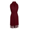 thumbnail image 7 of ManxiVoo Women's Imitation Wrap Evening Gown Shawl Long Scarf Soft Lightweight Elegant Accessory for Special Occasions and Formal Events Red, 7 of 7