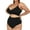 Black, variant on Bikinis For Women Blouson Tankini Swimsuits for Women Loose Fit Floral Printed Modest Two Piece Bathing Suits,Khaki XXL