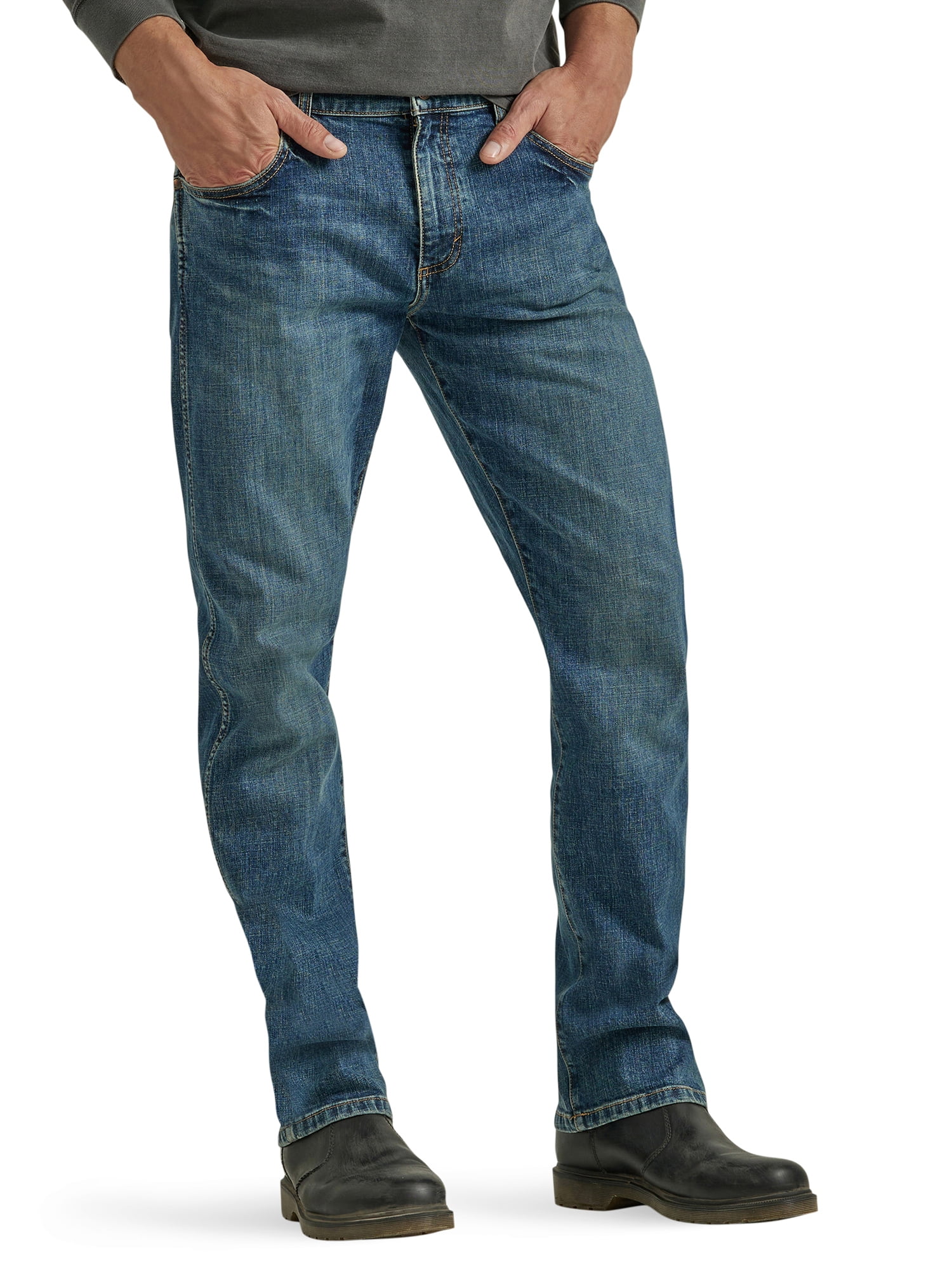 Wrangler® Men's 5-Pocket Slim Straight Jean with Stretch, Sizes 30-42 ...