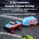 thumbnail image 2 of Mini Rc Monster Truck, Mini Monster Trucks, 1:64 Scale Monster Truck Remote Control Car with Lights, Mini Rc Truck with Trailer, Mini Drift Rc Car, 2.4ghz Remote Control (Blue-B), 2 of 7