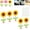 Sunflower Style, variant on Spring Wobbly Flower Car Dashboard Ornament Interior Decor, Dashboard Ornaments for Car, Shaking Head Sunflower Cars Accessories for Most Cars, SUVs, Trucks (Sunflower Style,5PC)
