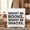 Black, variant on Might Be Books Might be Snacks Canvas Tote Bag, Minimalist Gift Shopper for Bookworms