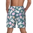 thumbnail image 4 of Balery Cute Rabbit Easter Mens Swim Trunks Swim Shorts for Men Quick Dry Inseam Beach Shorts with Compression Liner Pocket-Large, 4 of 9