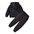 thumbnail image 3 of Douhoow 1-6Y Kids Boys Halloween Skeleton Outfits Toddler Glow In The Dark Clothes Long Sleeve Cartoon Hooded Tops Pants, 3 of 9