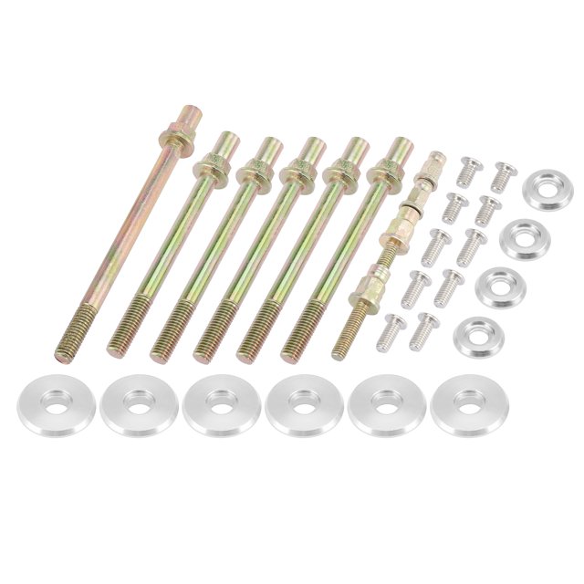 Funda Arandela Perno Kit Tono Plata para Auto Unique Bargains