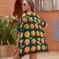 thumbnail image 4 of Monday Start with Oranges in The Dark Beach Cover Ups for Women Bathing Suit Cover Up Lace Bikini Swimsuit Coverup Beach Dress Shirt One Size, 4 of 6
