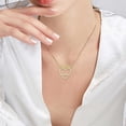 thumbnail image 7 of FENGGHAO Mothers Day Simple Design Copper Plated Zircon Necklace Fashion Love Pendant Jewelry Gift for Mom Women, 7 of 7