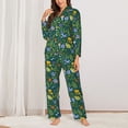 thumbnail image 2 of Sikiie Forest Flora And Fauna Pajamas for Women Set, Womens Pajama Sets, Lounge Sets for Women, 2pjs for Women-Large, 2 of 7