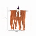 thumbnail image 3 of Gallickan Halloween Decoration Scene Setting Props, Spooky Hanging Witch Pendant, Plastic, Orange, 1pc, 3 of 7