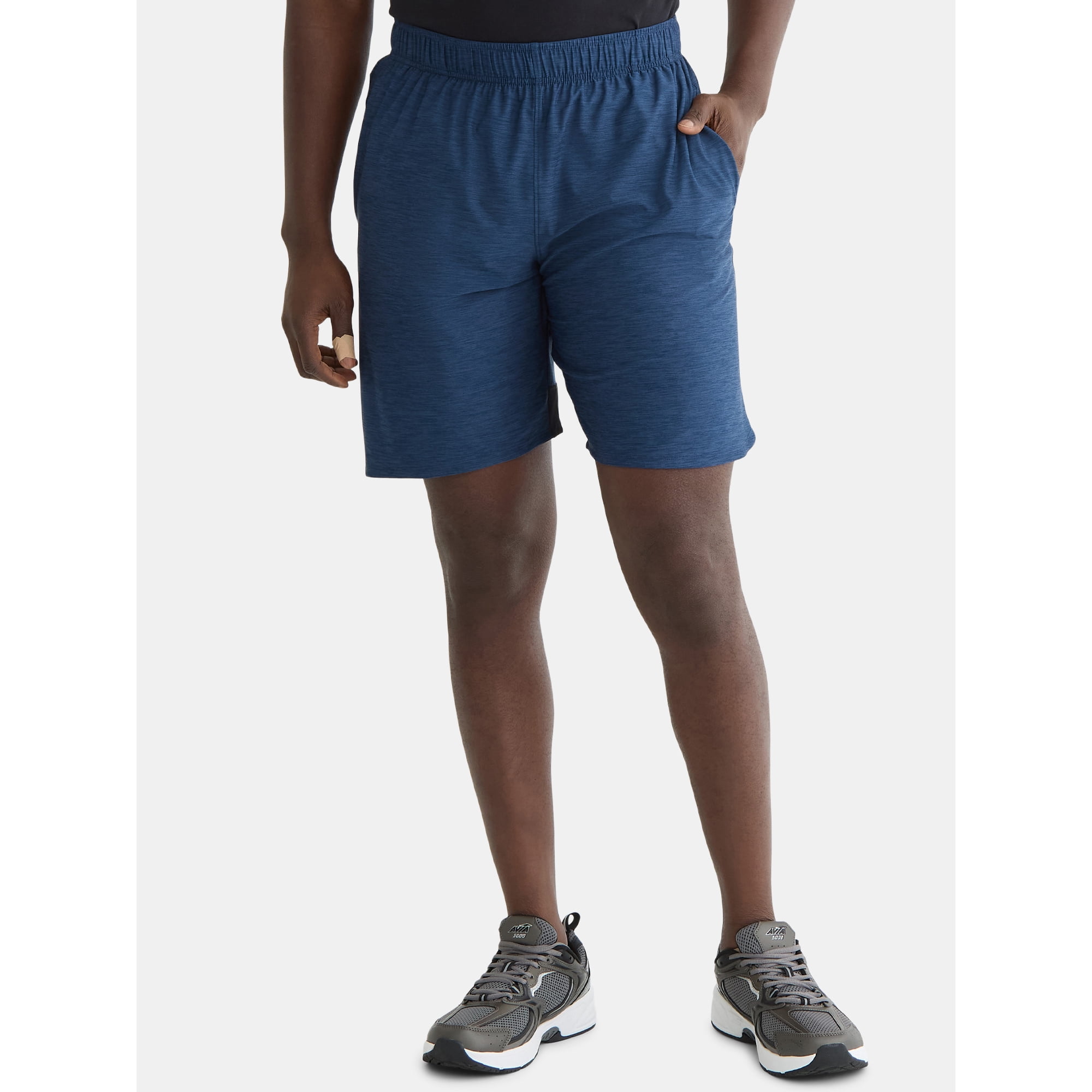 Athletic Works Men's & Big Men’s Jersey Knit Shorts, 9" Inseam, Sizes XS-5XL