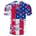 thumbnail image 4 of Savings Clearance!GaThRRgYP Mens tshirts Graphics $8,Men's Independence Day Printed Round Neck Short Sleeved Top/Shirt Multicolor XXXL, 4 of 5
