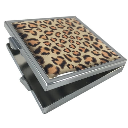 Leopard Print Condom Carrying Case for Pocket, Purse,or Travel - Discreetly Holds and Protects Two