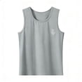 thumbnail image 5 of Cethrio Boys Cotton Tank Tops, Breathable Sleeveless Crew Neck Casual Summer Tops Kids Tees Dark Gray Size 12-13T, 5 of 5