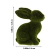 thumbnail image 2 of 2PCS Flocage Animal Simulé Petit Lapin Assis Furniture Décor Prop (Vert), 2 of 7