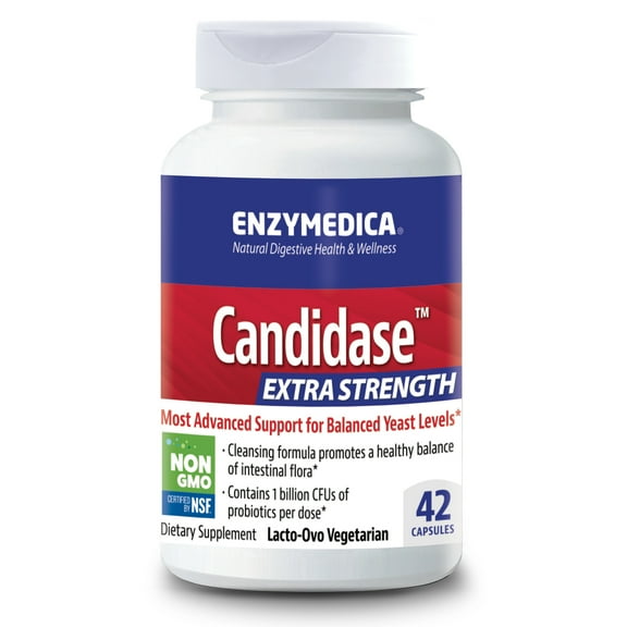 Enzymedica Candidase, Extra Strength, 42 Capsules