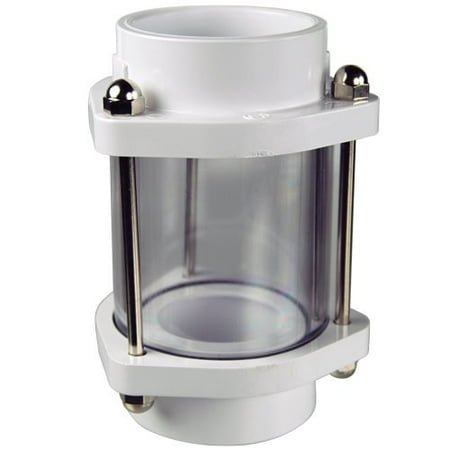 - In-line Backwash Sight Glass