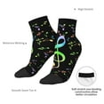 thumbnail image 6 of Naloa Music Notes Ankle Socks for Women Non Slip Socks No Show Socks Classic Low Cut Casual Socks Casual Socks, 6 of 7