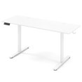 thumbnail image 2 of 63" Electric Standing Desk with 3 Memory Heights and 2 Hanging Hooks, Adjustable Height Sit Stand Home Office Desk,White, 2 of 8