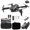 Black-BK-clearacne, variant on kttectoa Drones Gifts Brushless Motor Drones with 3 Cameras Wind Resistance Headless Gesture Control FPV Drone for Adults Drone for Beginners Quadcopter Christmas