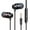 Black, variant on Wired Sports Headphones with Mic, 3.5mm Metal HIFI Stereo Earbuds for Running/Gym - Bass In-Ear Earphones with Magnetic Design & Sweatproof Cable