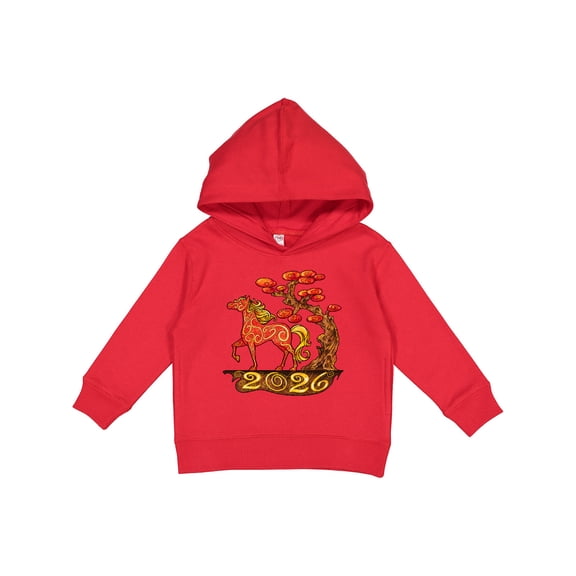 Inktastic 2026 Year of the Horse Happy New Year's Toddler Hoodie