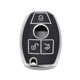 thumbnail image 1 of Funda de Llave de Auto TPU Silicona Negra Plateada Única para Mercedes-Benz A/B/C/E/G/K/M/R/S/V/W/X Clase/para AMG/CL/CLA/CLK/CLS - Funda de Control Remoto de 3 Botones, 1 of 6