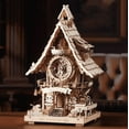 thumbnail image 5 of ROKR Cuckoo Clock Mechanical 3D Wooden Puzzle for Adult Kids Xmas Gift Toys, Wood, 5 of 5