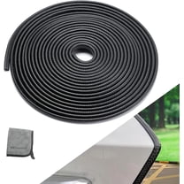Flexible U-Shaped Car Door Edge Guards Black 5M Trim for SUVs and Sedans,2 Pack