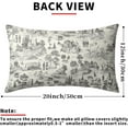 thumbnail image 3 of Gray French Country Throw Pillow Covers 12x20 Inch Pack of 2 Countryside Style Vintage Cottage Cushion Pillow Case Square Cotton Grey and White Pillowcase for Farmhouse Party Sofa Home Bedroom Outdoor, 3 of 6