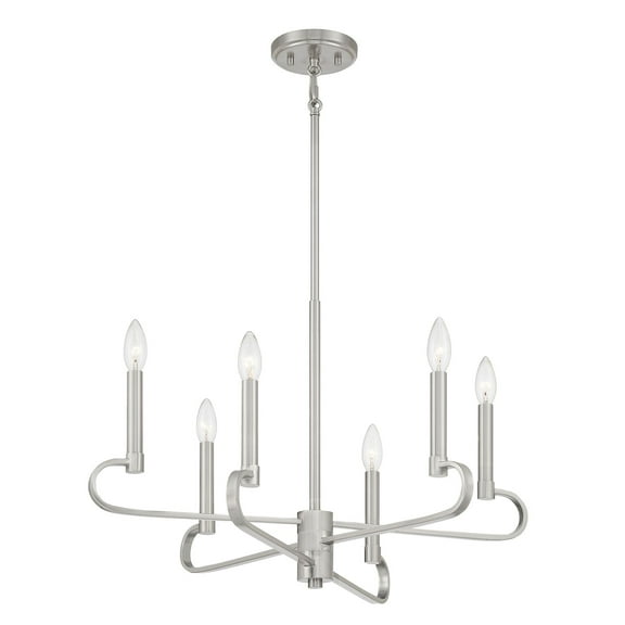 Designers Fountain Summit 6 Light Brushed Nickel Chandelier, D269C-6CH-BN