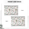 thumbnail image 3 of Fotbe Frog and Forest Plants Reusable Cosmetic Bag Makeup Bag for Women Large Travel Cosmetic Pouch Girls' Make Up Organizer, 3 of 8