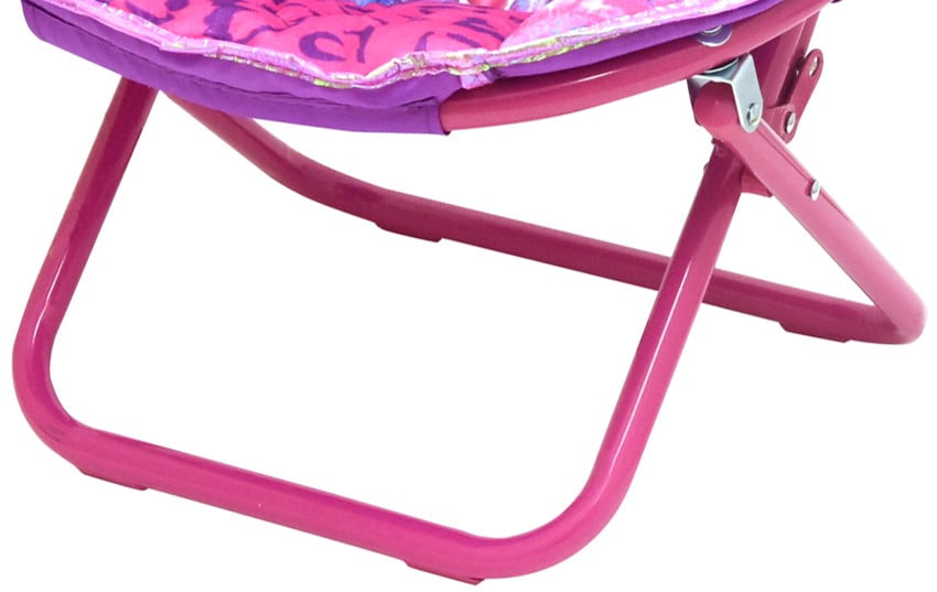 Kids Saucer Chair 18" with Glitter Collapsible for Lounging Kids