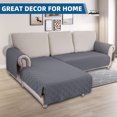 thumbnail image 7 of BTTO 2PCS Sectional Couch Cover for L-Shape, 100% Waterproof Reversible Slipcover for Dogs, Pet, Cat, Washable Chaise Lounge Cover, 7 of 7
