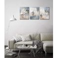 thumbnail image 6 of Abstract Canvas Wall Art Modern Abstract Artwork Canvas Prints Grey Blue Canvas Picture Contemporary Wall Art Bedroom Living Room Bathroom Office Decoration Framed Ready to Hang 12" x 16" x 3 Pieces, 6 of 6