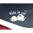 thumbnail image 1 of Calcomanía para niños en el auto para niños en el auto Calcomanía para bebé en el auto Calcomanía para auto de bebé a bordo calcomanía de vinilo blanca de 4H" X 6.5L" para parachoques, 1 of 4