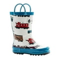 thumbnail image 2 of Oaki Kids Waterproof Rubber Rain Boots with Easy-On Handles, 2 of 3