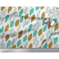 thumbnail image 3 of Soimoi Cotton Voile Fabric Leaves Block Print Sewing Fabric Yard 42 Inch Wide, 3 of 3