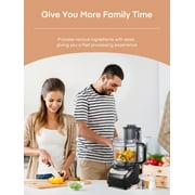 12 Cup Food Processor, 6 Functions for Chopping, Slicing, Shredding Purees & Dough