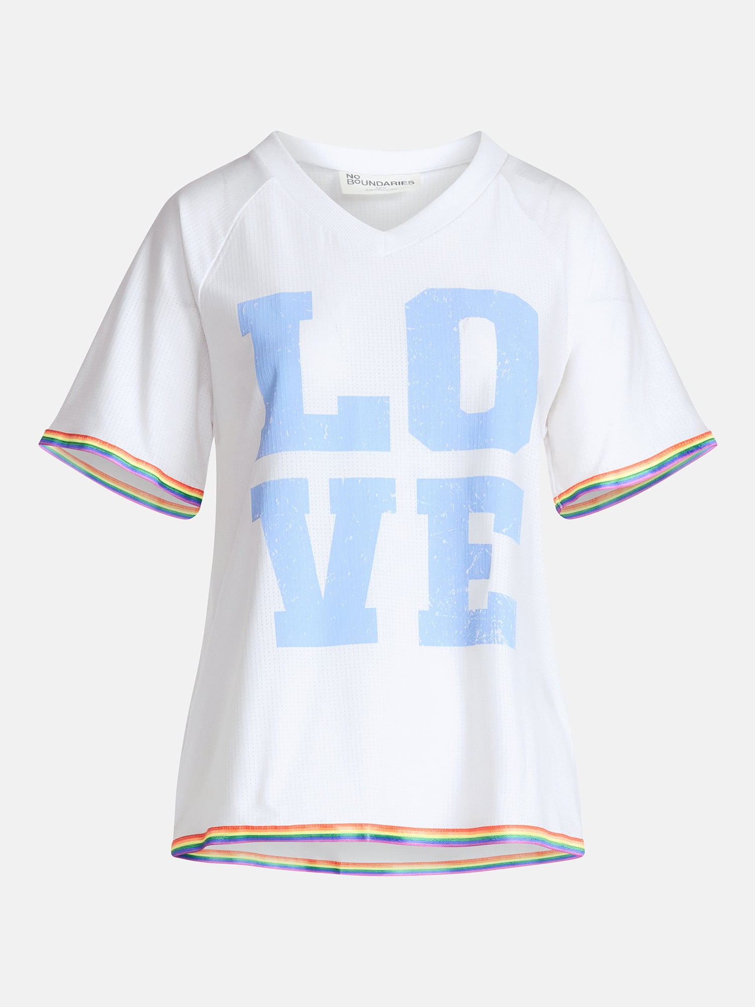 No Boundaries Pride Oversized Graphic Jersey, Women's XXS-XXL