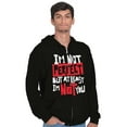 thumbnail image 5 of I'm Not Perfect Funny Insulting Zip Up Hoodie Men's Women's Brisco Brands S, 5 of 5
