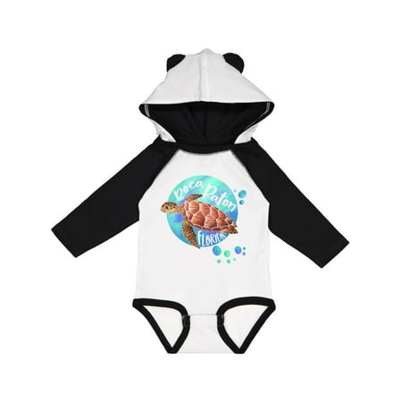 

Inktastic Boca Raton Florida Swimming Sea Turtle with Bubbles Gift Baby Boy or Baby Girl Long Sleeve Bodysuit