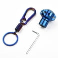thumbnail image 7 of Universal Burn Blue Diy Motorcycle Key Cover Case Shell with Key Ring, 7 of 7